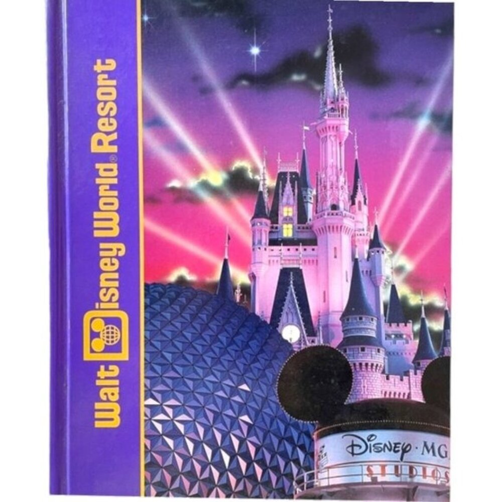 Vtg WALT DISNEY WORLD picture book and history and outlook for future LIKE NEW